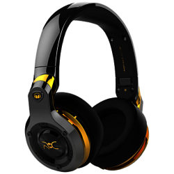 Monster ROC Sport Black Platinum Wireless Over-Ear Headphones With Built-In Mic, Total Noise Isolation & Carry Case, Black